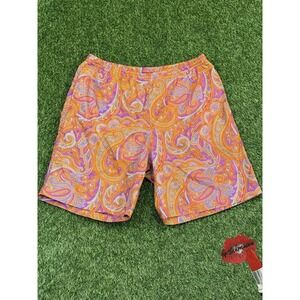Ralph Lauren Purple Label Swim Trunk Shorts Mens Large Paisley Amalfi Beach Luxe